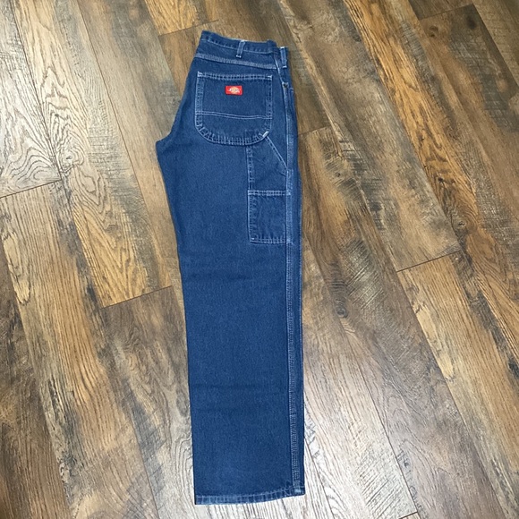 Baggy Dark Washed Dickies Carpenter Jeans - Picture 2 of 7